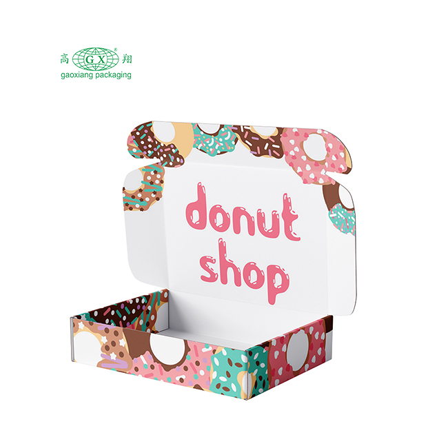 Wholesale custom pink bakery cake donuts and cookie doughnut packing box personalized boxes