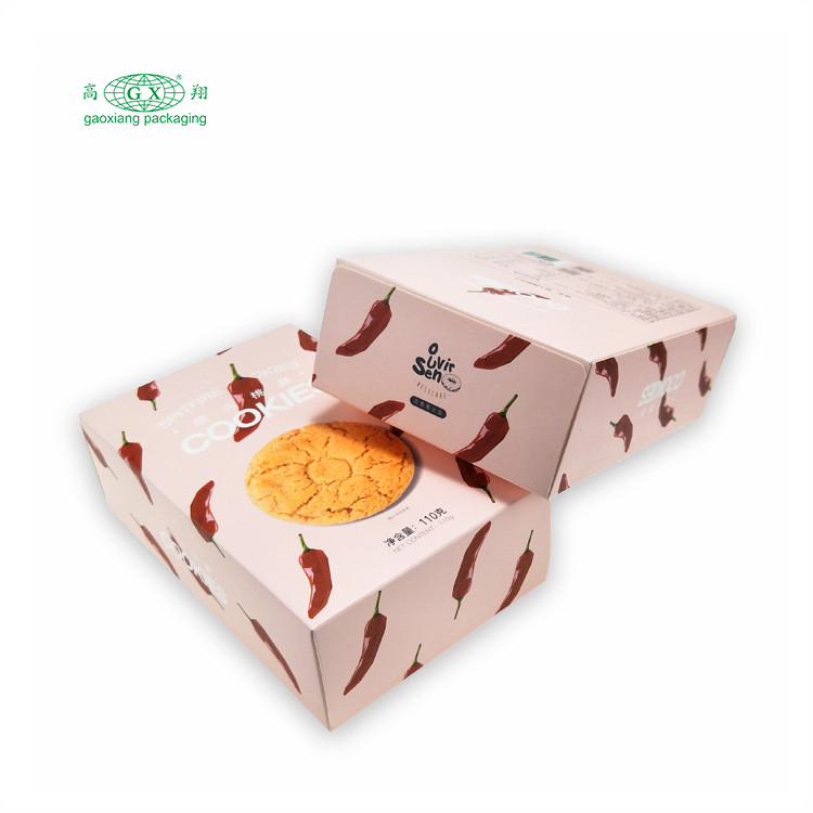 Wholesale custom logo design nuts & kernels paper box foods biscuits packaging paper box