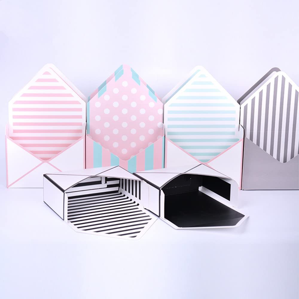 Luxury Christmas custom logo scarf cardboard valentine envelope flower packaging paper gift box