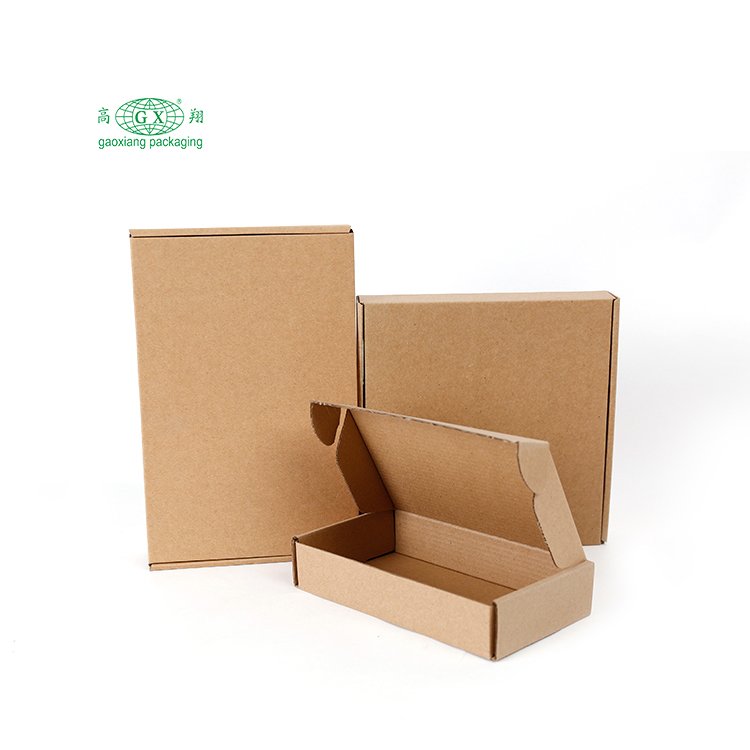 Custom printed e flute wig packaging plain paper cardboard cosmetic mailer corrugated shipping box