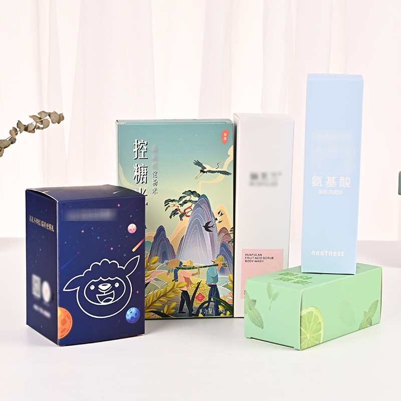 Full colors custom printing recycled small handmade soap art paper box packaging wholesale