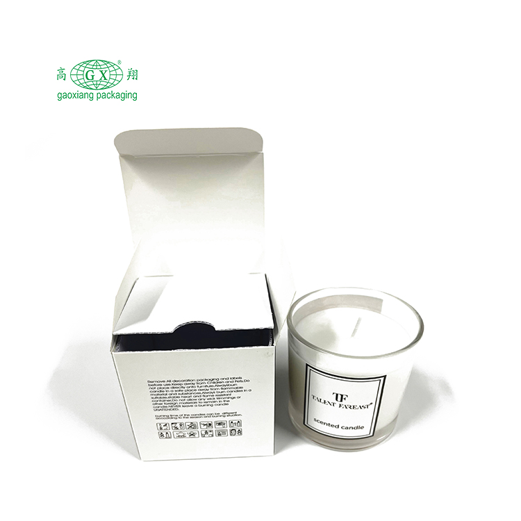 Custom LOGO printed eco friendly made candle packaging boxes candle gift box