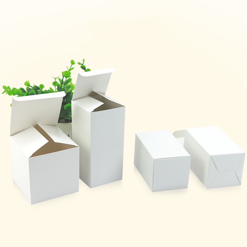 Custom product packaging small white box packaging plain box