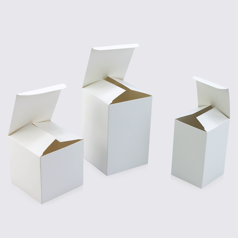 Custom product packaging small white box packaging plain box