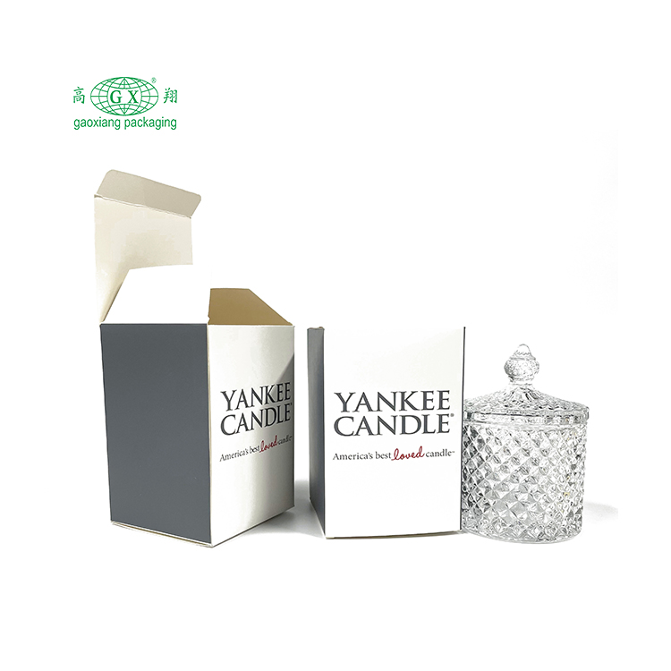 Custom LOGO printed eco friendly made candle packaging boxes candle gift box