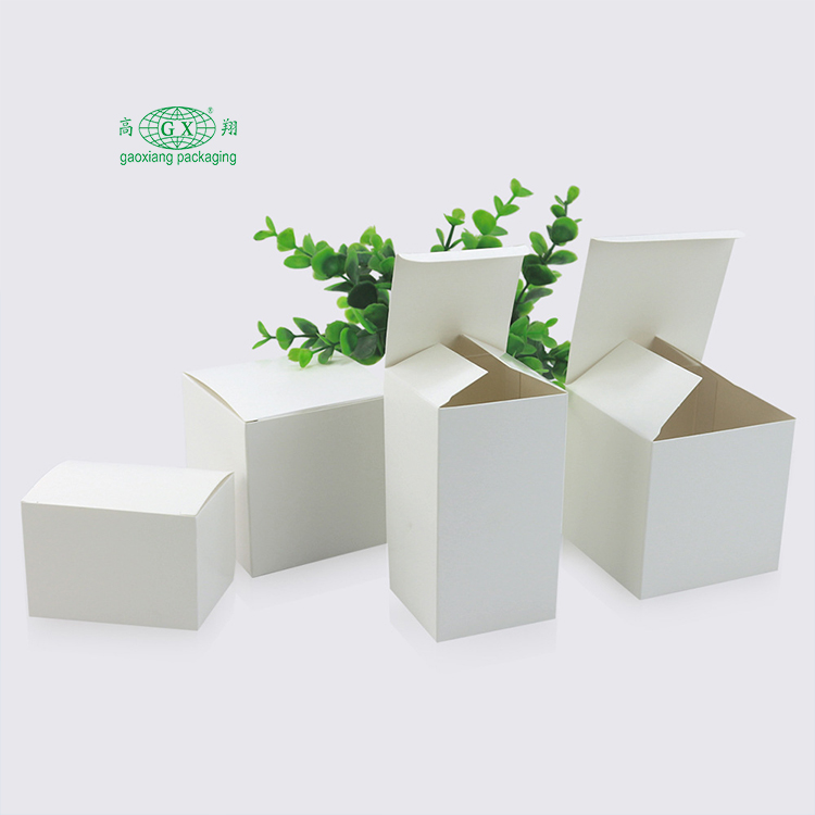 Custom product packaging small white box packaging plain box