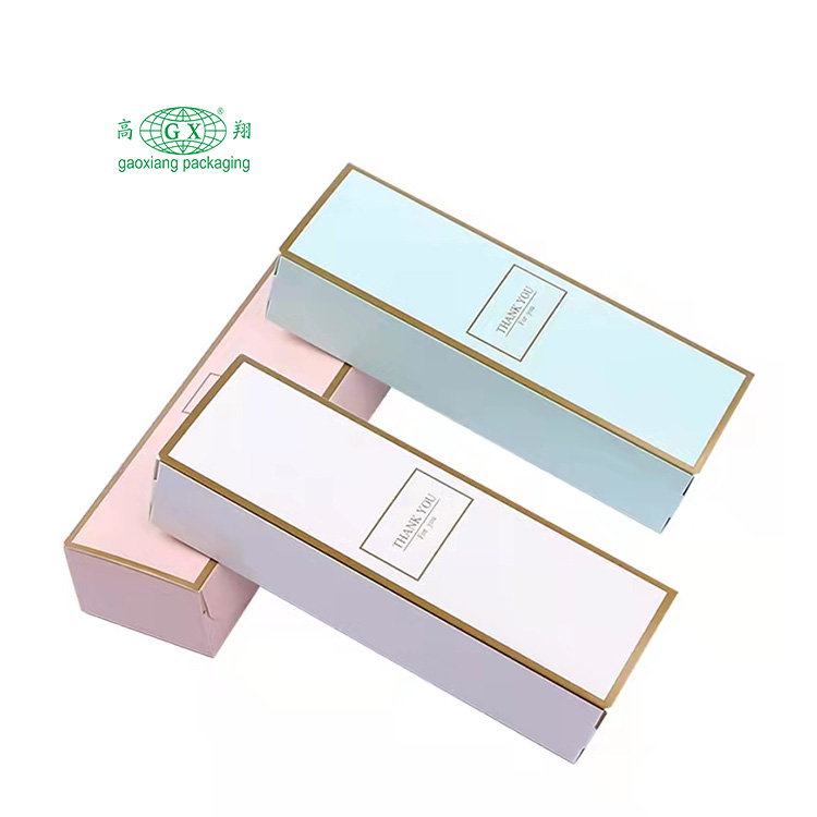 Custom logo printed elegant fashion gift cardboard paper eyelash packaging box