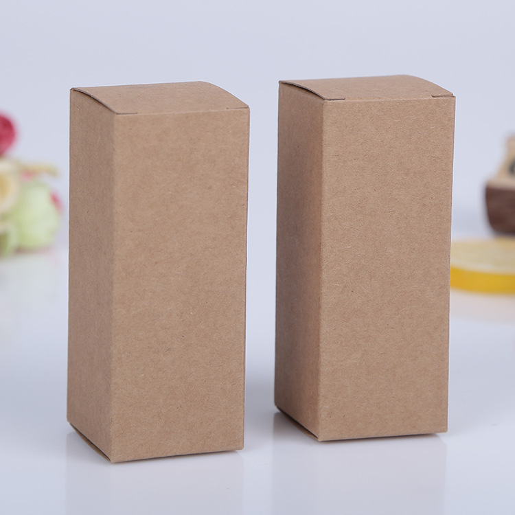 Wholesale cosmetic packaging box custom design essential oil bottle box kraft paper box