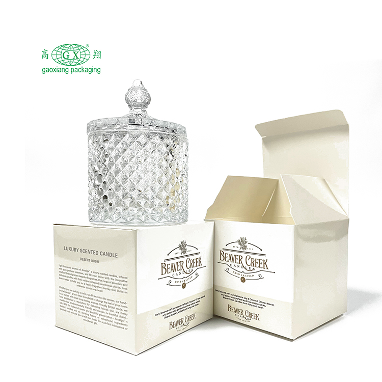 Cheap custom LOGO printed made candle packaging boxes candle gift box