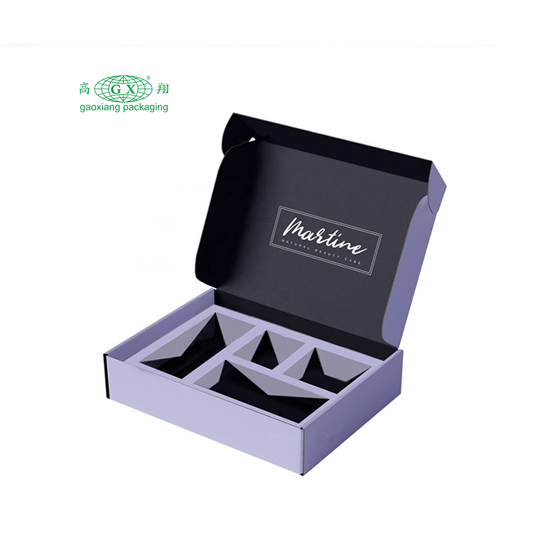 Custom printed ecommerce mailing cosmetic makeup beauty box gift clothing packaging corrugated shipping boxes custom logo pr box