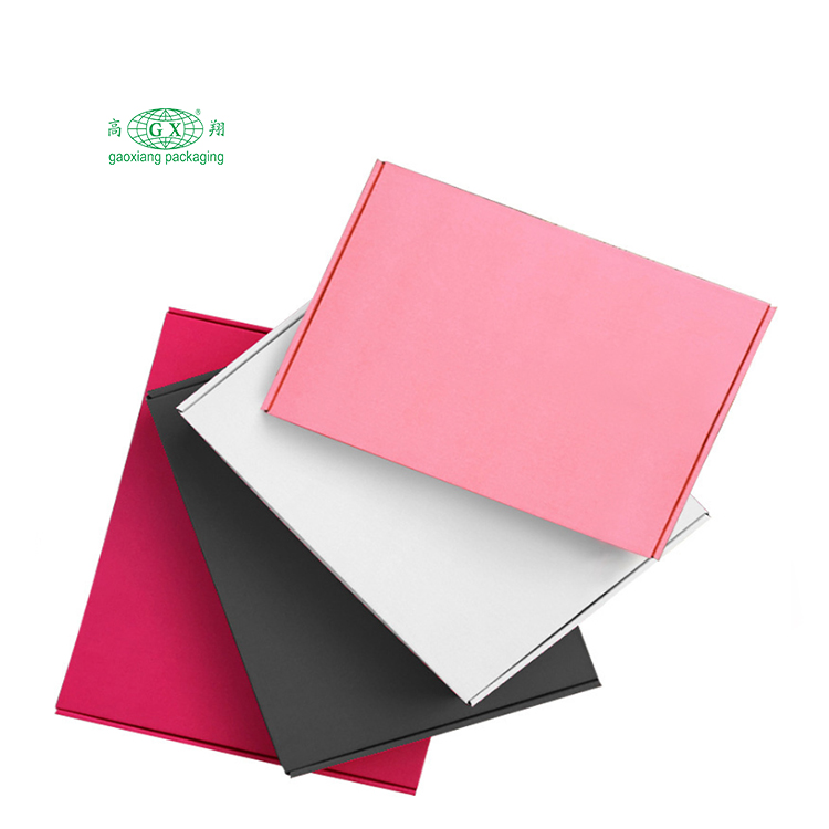 Wholesale custom logo pink brown black white small large shipping logistics packaging jewelry gift cardboard kraft paper boxes