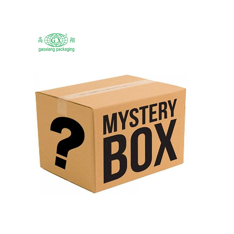 Customized high quality corrugated gift packaging mystery box packaging box