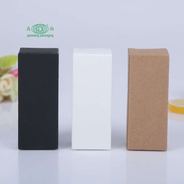 Wholesale cosmetic packaging box custom design essential oil bottle box kraft paper box