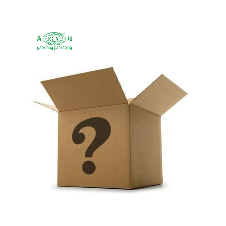 Wholesale customized high quality corrugated gift packaging mystery box packaging box