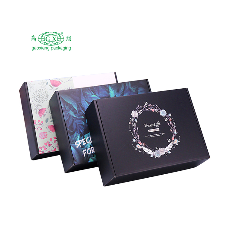 Custom logo printed shipping box mailers printing cardboard box clothing folding mailer box