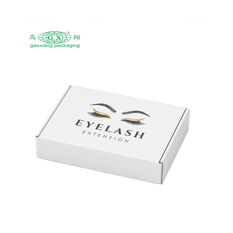 Custom logo foldable corrugated board shipping mailer box apparel gift box dress eyelash packaging paper box