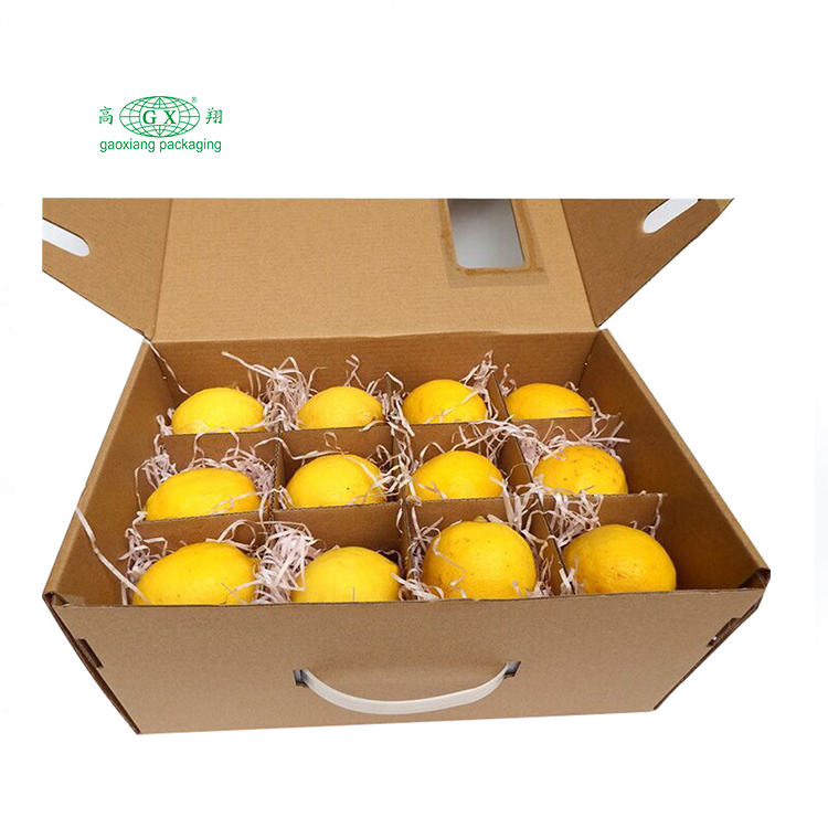 Custom corrugated board fruits packing boxes