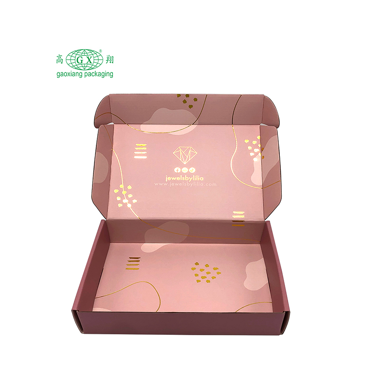 Custom logo luxury small necklace ring earing shipping box corrugated mailing mailer jewelry shipping boxes for jewelry packing