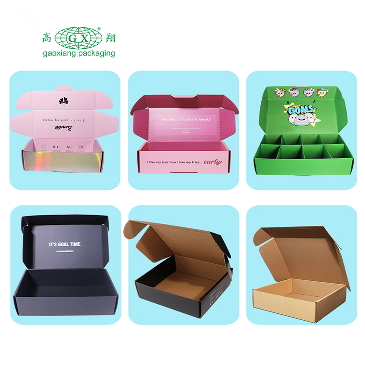 Mailer box manufacture customized colored mailer boxes durable apparel packaging boxes with custom logo printed