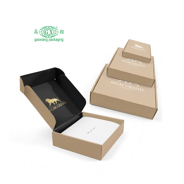 Custom logo printed ecommerce mailing shipping cosmetic makeup luxury gift packaging corrugated box