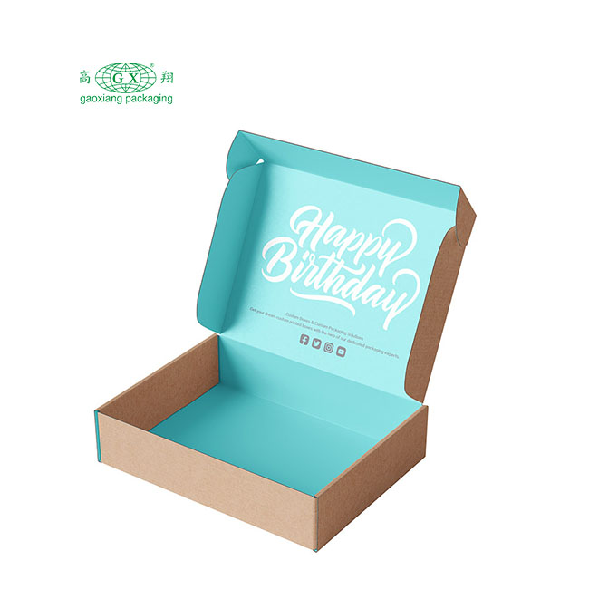 Customized colored mailer box packaging manufacturing corrugated boxes durable apparel packaging boxes