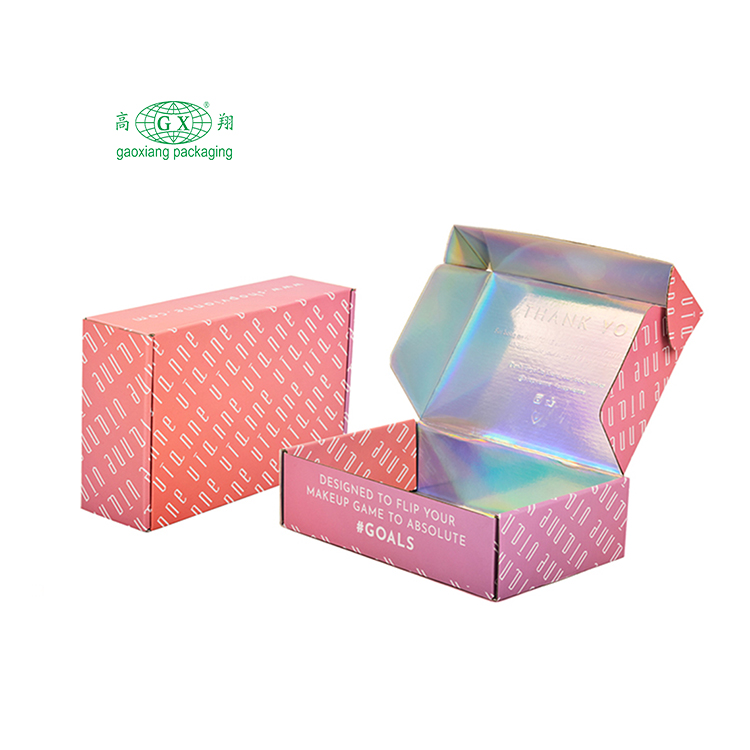 Custom print personalised corrugated paper boxes shipping mailer packaging box with logo