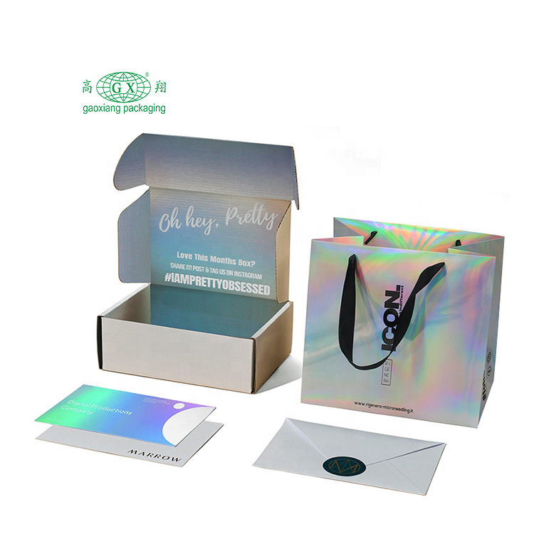 Custom print personalised corrugated paper boxes shipping mailer packaging box with logo