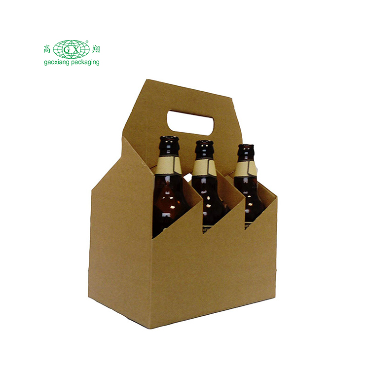 Custom high quality wine bottle shipping corrugated carton beverage wine box packaging