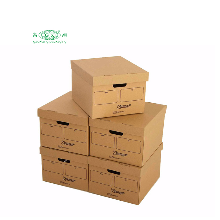 High quality corrugated paper moving box cardboard archive box for heavy storage