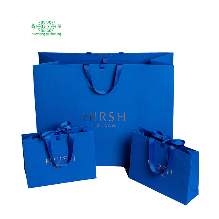 China supplier customized factory custom paper packaging bags with logo paper bag logo