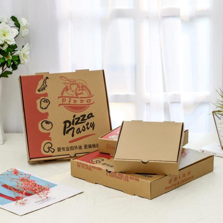 Hot sale custom pizza packing box carton 6 8 10 12 14 18 inches pizza box