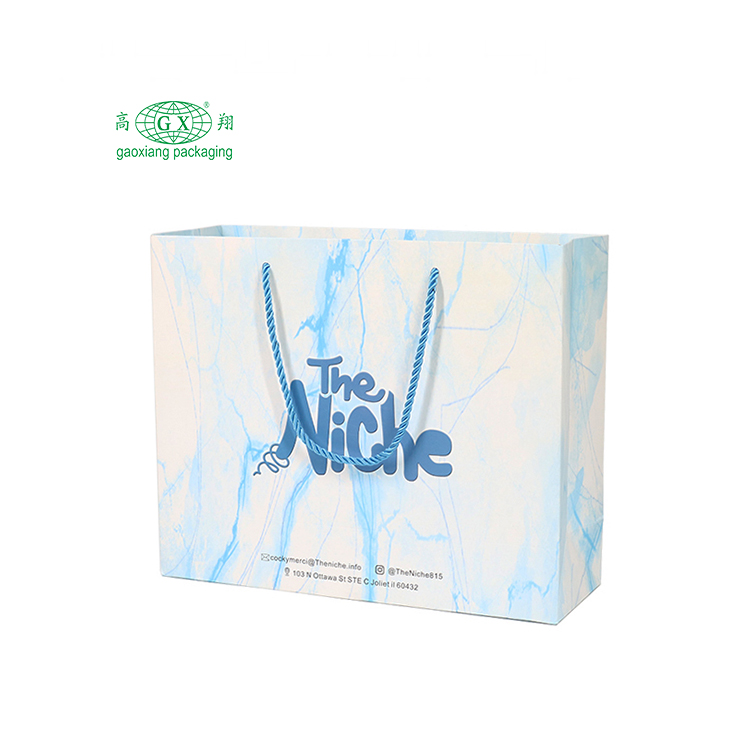 Wholesale cheap price luxury famous brand gift custom printed white kraft shopping paper bag with your own logo