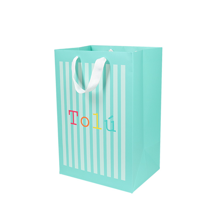 Custom luxury gift garment paper shopping bags with logo print