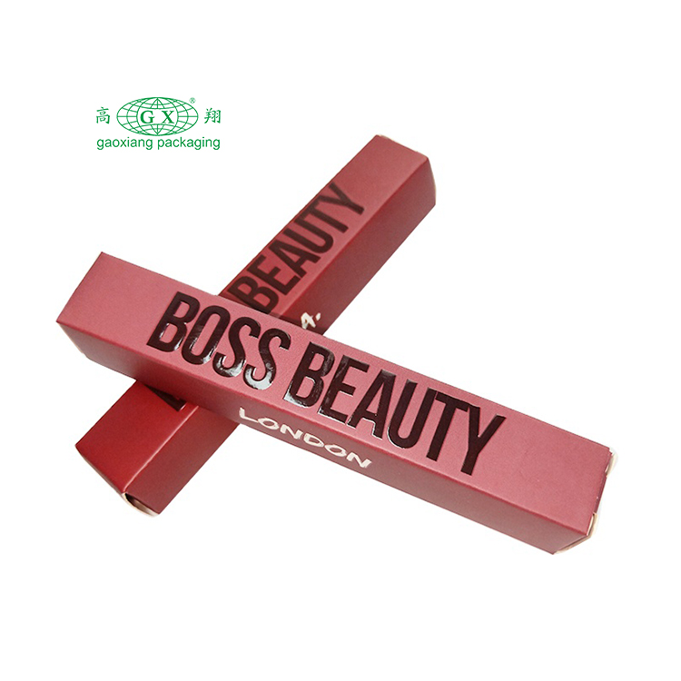 Wholesale custom printed luxury cosmetic lipgloss lipstick packaging paper box