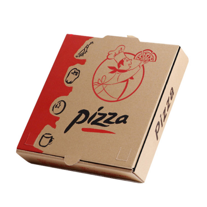 Hot sale custom pizza packing box carton 6 8 10 12 14 18 inches pizza box