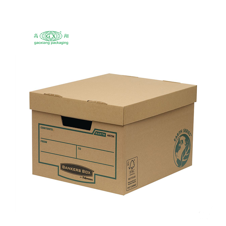 High quality corrugated paper moving box cardboard archive box for heavy storage